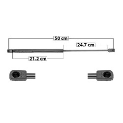 AMORTIGUADOR 5TA PUERTA MN MINI COOPER HATCHBACK/XUV 02-06 50 21.2 24.7 ENTRADA TIPO 9 ENTRADA 2 TIPO 9 300 67.44 30.59 360 80.93 36.71 MANIJAUTO SP-7632 TWN TUR Derecho/Izquierdo