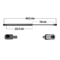 AMORTIGUADOR VIDRIO TRASERO FD ESCAPE 08-12 MR MARINER 08-11 44.5 22.5 18 ENTRADA TIPO 9 ENTRADA 2 TIPO 18 175 39.34 17.84 115 25.85 11.73 MANIJAUTO SP-8158 TUR Derecho/Izquierdo