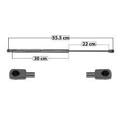 AMORTIGUADOR VIDRIO TRASERO CV ASTRO 85-05 GM SAFARI VAN 85-01 55.5 22 30 ENTRADA TIPO 9 ENTRADA 2 TIPO 9 490 110.15 49.96 430 96.67 43.85 MANIJAUTO 6695 TUR