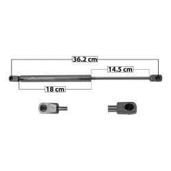 AMORTIGUADOR COFRE FD F-150 09-14 FD LOBO 09-14 36 18 14.5 ENTRADA TIPO 18 ENTRADA 2 TIPO 9 470 105.66 47.93 410 92.17 41.81 MANIJAUTO SP-8679 TUR Derecho/Izquierdo