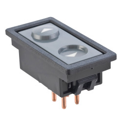 CONTROL ELECTRICO CV PICK UP/CHEYENNE/SILVERADO/SUBURBAN/TAHOE GM SIERRA/YUKON 92-94 DE ELEVADOR 5 PINS RECTO 1 TECLA GRIS 12VCC TWN TIPO ORIGINAL