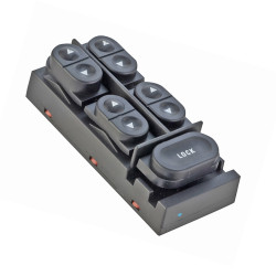 CONTROL ELECTRICO FD EXPLORER 91-94/MUSTANG 87-93/TAURUS 86-91/TOPAZ 92-94 MR SABLE 86-91 DE ELEVADOR 11 PINS 5 TECLAS NEGRO 12VCC CHN CHIN MANIJAUTO Izquierdo Delantera