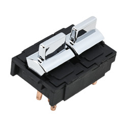CONTROL ELECTRICO CV CAVALIER 82-83/SUBURBAN 87-89 BK REGAL 82-85 DE ELEVADOR 6 PINS 2 TECLAS CROMADO 12VCC TWN TIPO ORIGINAL