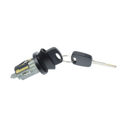 CILINDRO DE ENCENDIDO FD PICK UP 97-03/F-150/F-250 97-08/LOBO 97-03/EXPEDITION 97-02/SUPER DUTY 99-04/ECONOLINE 97-03/RANGER 96-12/WINDSTAR 95-03/EXPLORER 95-01/FREESTAR 04-07/MUSTANG 94-04 CON LLAVE ANCHA PARA CHIP METAL NEGRO 12VCC CUB TWN