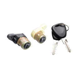 CILINDRO PARA PUERTA RN KANGOO 04-18 CON LLAVE JUEGO 2 PIEZAS METAL NEGRO CHIN MANIJAUTO 7701.472.589-PAR Derecho/Izquierdo