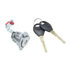 CILINDRO PARA PUERTA NS MARCH/VERSA 12-19/V-DRIVE 20-23 CON LLAVE 1 PIEZA METAL CROMADO CHIN CHN GENERICA Izquierdo Delantera