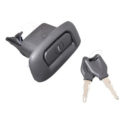 CILINDRO PARA CAJUELA NS PLATINA 02-10 CON LLAVE 1 PIEZA PLASTICO CORRUGADA NEGRA CHN CHIN MANIJAUTO