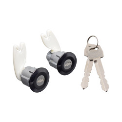 CILINDRO PARA PUERTA FD RANGER 93-97/EXPLORER 91-94/ECONOLINE 92-96 MR COUGAR 91-95 FD F-150/F-250 92-96/MUSTANG 94-95 JUEGO METAL NEGRO TWN TIPO ORIGINAL