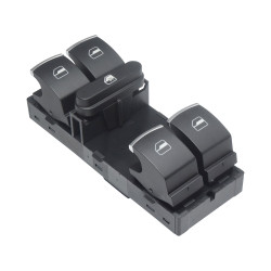 CONTROL ELECTRICO VW BORA 05-10 VW PASSAT 06-10 VW JETTA BICENTENARIO 11-18 ST IBIZA 09-17 VW VENTO 14-22 VW POLO 13-20 LUZ ROJO DE ELEVADOR 10 PINS 5 TECLAS NEGRO FILO PLATA 5ND959857/1K4959857 12 V CC CHN MANIJAUTO Izquierdo Delantera