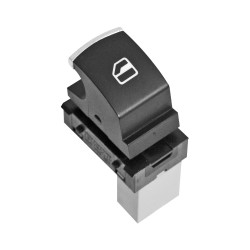 CONTROL ELECTRICO VW BORA 05-10/PASSAT 06-10 ST IBIZA 09-17 VW JETTA BICENTENARIO 11-18/VENTO 14-22/POLO 13-20 DE ELEVADOR 3 PINS 1 TECLA NEGRO FILO PLATA 12VCC CHN CHIN MANIJAUTO
