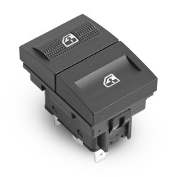 CONTROL ELECTRICO VW POINTER 00-05 DE ELEVADOR 5 PINS 2 TECLAS NEGRO 12VCC BRA GENERICA Derecho/Izquierdo Delantera