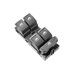 CONTROL ELECTRICO VW GOLF 12-17/PASSAT 12-16/TIGUAN 18-20 DE ELEVADOR 8 PINS 5 TECLAS NEGRO FILO CROMADO 12VCC CHN CHIN MANIJAUTO