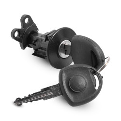 CILINDRO PARA CAJUELA CV CHEVY JOY / POP/MONZA 04-12 CON LLAVE METAL NEGRA/CROMO BRA GENERICA