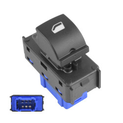 CONTROL ELECTRICO PG 301 13-22 DE ELEVADOR 6 PINS 1 TECLA NEGRO BASE AZUL 96766662ZD 12VCC CHN CHIN MANIJAUTO Derecho/Izquierdo Trasera Puerta corrediza Frontal