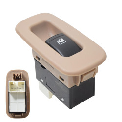 CONTROL ELECTRICO CV OPTRA 06-10 CON BISEL DE ELEVADOR 6 PINS 1 TECLA NEGRO CON BISEL BEIGE 96615377 12VCC CHIN CHN MANIJAUTO Derecho/Izquierdo Delantera/Trasera