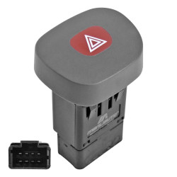 BOTON DE INTERMITENTES NS PLATINA 02-05 RN CLIO 02-04 8 PINS 1 TECLA GRIS 12VCC CHN CHIN MANIJAUTO 7700421820