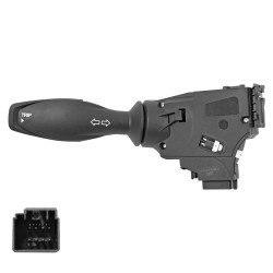 PALANCA DIRECCIONAL FD FIESTA 11-19/FIGO 14-19 8 PINS CON CRUISE CONTROL NEGRA 12VCC CHIN CHN MANIJAUTO 8A6T-13335-BC