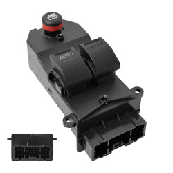 CONTROL ELECTRICO HD CIVIC 2P COUPE 01-05 DE ELEVADOR 14 PINS 3 TECLAS NEGRO 35750S5PA11ZA 12VCC CHN CHIN MANIJAUTO