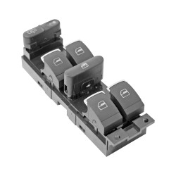 CONTROL ELECTRICO VW GOLF 00-06/JETTA A4 99-07/PASSAT 01-05/JETTA CLASICO 08-15 DE ELEVADOR 9 PINS 6 TECLAS NEGRO FILO CROMADO 3BD959857 12VCC CHN CHIN MANIJAUTO