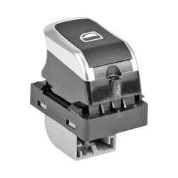 CONTROL ELECTRICO AD A4 07-15/A5 07-16/Q3 08-19 DE ELEVADOR 4 PINS 1 TECLA NEGRO FILO PLATA 8K0959855B 12VCC CHN CHIN MANIJAUTO