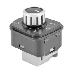 CONTROL ELECTRICO VW GOLF GTI 07-12/BORA GLI 05-10 DE ESPEJO 6 PINS NEGRO FILO PLATA P/ESPEJOS AUTOABATIBLES C/DESEMPAÃ±ANTE 5K0959565 12VCC CHN CHIN MANIJAUTO