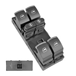 CONTROL ELECTRICO VW TOUAREG 11-18 10 PINS 6 TECLAS NEGRO FILO CROMADO 7P6959857 12VCC CHN CHIN MANIJAUTO
