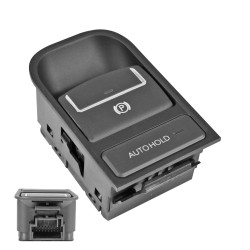 CONTROL ELECTRICO VW TIGUAN 09-17 PARA FRENO DE MANO 16 PINS 1 TECLA NEGRO FILO PLATA 5N0927225A 12VCC CHN CHIN MANIJAUTO