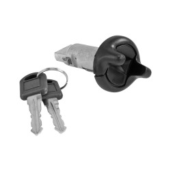 CILINDRO DE ENCENDIDO CV ASTRO 95-05/BLAZER (S10) 95-97/CHEYENNE 95-98/S10 95-97/SILVERADO 95-98/SUBURBAN/TAHOE 95-99/PICK UP GM SIERRA/YUKON 95-98 CON LLAVE SIN CANDADO CON ARILLO METAL CORRUGADO NEGRO 12VCC CHN MANIJAUTO CHIN