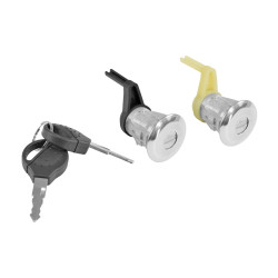 CILINDRO PARA PUERTA PG 206 01-09 CON LLAVE JUEGO 2 PIEZAS METAL CROMO CHIN MANIJAUTO 9170-N8/9170-N9 Derecho/Izquierdo