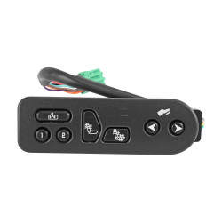 CONTROL ELECTRICO CV CHEYENNE/SILVERADO 03-06/TAHOE/SUBURBAN 04-06 GM SIERRA 03-06/YUKON CD ESCALADE 04-06 CV AVALANCHE 02-06 PARA ASIENTO NEGRO 15116862/15179136 PARA ASIENTOS CON CALEFACCION Y AJUSTE DE PEDAL 12VCC CHIN CHN MANIJAUTO Izquierdo Delantera
