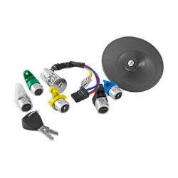 SET DE CILINDROS RN KANGOO 07-17 CON LLAVE PUERTA/CAJUELA/ENCENDIDO/PUERTA CORREDIZA/GASOLINA METAL 12VCC MANIJAUTO CHIN CHN