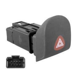 BOTON DE INTERMITENTES RN KANGOO 07-17 8 PINS NEGRO 12VCC CHN CHIN MANIJAUTO