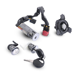 SET DE CILINDROS PG 206 98-09 CON LLAVE PUERTA/ENCENDIDO/GASOLINA METAL 12VCC MANIJAUTO CHIN