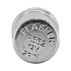 PALANCA DIRECCIONAL UN VARIOS 50-23 2 PINS FLASHER/RELAY CROMO CHIN 12VCC MANIJAUTO F55208