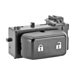 CONTROL ELECTRICO CV SILVERADO/CHEYENNE GM SIERRA 07-09 DE SEGURO 1 TECLA NEGRO BASE CORTA 12VCC CHIN MANIJAUTO Derecho Delantera
