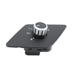 CONTROL ELECTRICO DE ESPEJO 6 PINS NEGRO FILO PLATA CON DESEMPAÃ±ANTE 16D959565/16D959565B 12 V CC CHIN MANIJAUTO Izquierdo Delantera