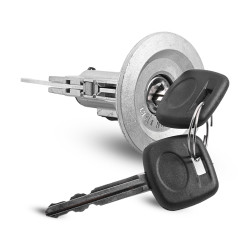 CILINDRO DE ENCENDIDO HN SERIE 300 616/716/816 08-16 CON LLAVE SIN CHIP 1 PIEZA METAL CROMADO 12VCC CHIN MANIJAUTO 69057-37260 Derecho Delantera