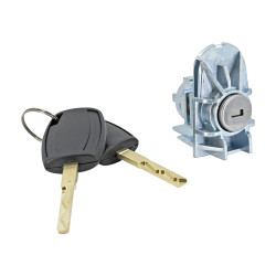 CILINDRO PARA PUERTA FD FOCUS 12-18/ESCAPE 13-19 CON LLAVE 1 PIEZA METAL CROMADO CHIN MANIJAUTO Izquierdo Delantera