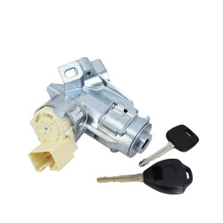 CILINDRO DE ENCENDIDO TY HILUX VIGO 05-15 CON CONTROL / CON LLAVES SIN CHIP ELECTRICO 1 PIEZA 7 PIN CON CARCAZA METAL CROMO 12VCC MANIJAUTO CHIN Derecho Delantera