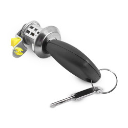 CILINDRO PARA PUERTA RN KWID 19-23 CON LLAVE 1 PIEZA METAL CROMADO BRA GENERICA 806624067R Derecho Delantera