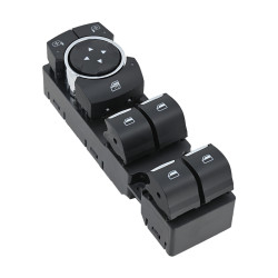 CONTROL ELECTRICO DE ELEVADOR 8 PINS 5 TECLAS NEGRO FILO CROMADO SIN ESPEJOS AUTOABATIBLES GT4Z14529BB 12 V CC CHIN MANIJAUTO Izquierdo Delantera