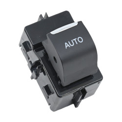 CONTROL ELECTRICO DE ELEVADOR 4 PINS 1 TECLA NEGRO FILO CROMADO DOBLE CLICK 12 V CC CHIN MANIJAUTO Derecho Delantera