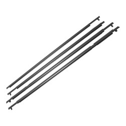 MOLDURA BOTAGUA TY RAV4 06-12 JUEGO 4 PIEZAS DELANTERA 91CM / TRASERA 97CM NEGRA MANIJAUTO CHIN Derecho/Izquierdo Delantera/Trasera