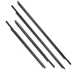 MOLDURA BOTAGUA DELANTERA 97CM / TRASERA 69CM JUEGO 4 PIEZAS NEGRA MANIJAUTO CHIN 6816052150+6818052130+6821052150+6823052130 Derecho/Izquierdo Delantera/Trasera