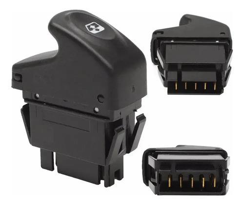 02-10 Nissan Platina Control Vidrio Electrico Negro 5 Pines