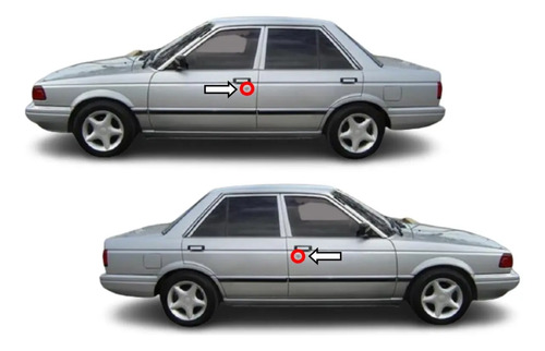 88-91 Nissan Tsuru Ii Chapas Puertas Delanteras Con Llaves