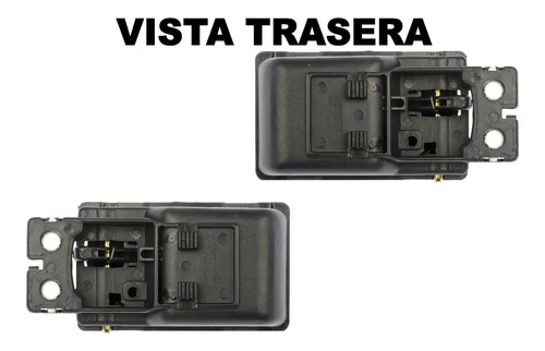 86-08 Nissan D21 Estaquitas Manijas Interiores Negro El Par