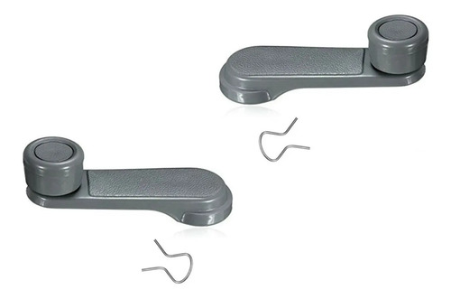 93-04 Nissan Tsubame Manijas Vidrio Manual Gris Plast 2 Pzs.