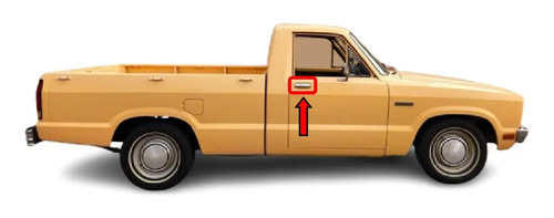 77-85 Ford Courier Par Manijas Exteriores Cromadas 2 Piezas