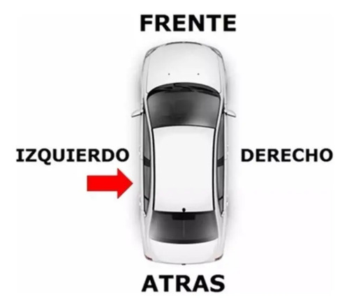 93-99 Volkswagen Jetta Manija Interior Izquierda Color Negro
